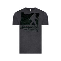 Vintage Black sasquatch country   sasquatch Vintage Tee - linhVisuals