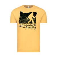 Vintage Mustard sasquatch country   sasquatch Vintage Tee - linhVisuals