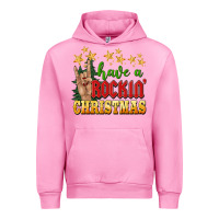 Fuchsia Pink have a rockin christmas Urban Hoodie - BarkalooDesign