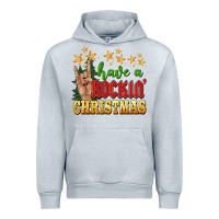 Heather Grey have a rockin christmas Urban Hoodie - BarkalooDesign