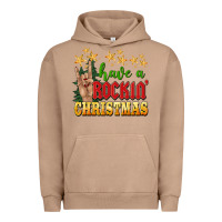 Pigment Burro have a rockin christmas Urban Hoodie - BarkalooDesign