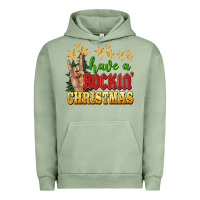 Pigment Oil Green have a rockin christmas Urban Hoodie - BarkalooDesign