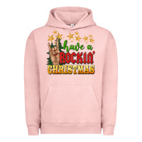 Pigment Salmon have a rockin christmas Urban Hoodie - BarkalooDesign