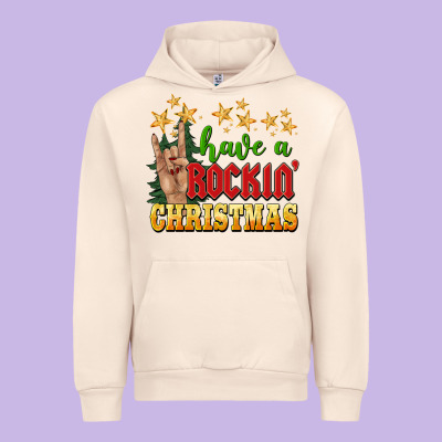 Have A Rockin Christmas Urban Hoodie Designed By Barkaloodesign