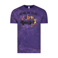Cloud Purple defund the police Vintage Tee - linhVisuals