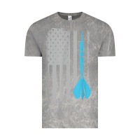 Cloud Rock throwing darts   vintage usa american flag for dart players t shirt Vintage Tee - linhVisuals