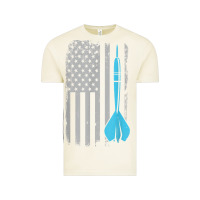 Vintage Arctic throwing darts   vintage usa american flag for dart players t shirt Vintage Tee - linhVisuals