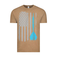 Vintage Coffee throwing darts   vintage usa american flag for dart players t shirt Vintage Tee - linhVisuals