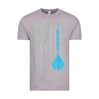 Vintage Zinc throwing darts   vintage usa american flag for dart players t shirt Vintage Tee - linhVisuals