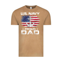 Vintage Camel u.s navy proud dad with american flag gift veteran day t shirt Vintage Tee - linhVisuals
