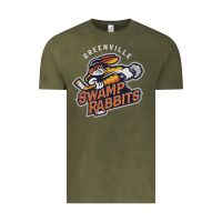 Vintage Olive greenville swamp rabbits Vintage Tee - linhVisuals