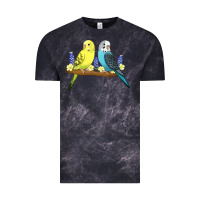 Cloud Black cute budgies Vintage Tee - linhVisuals
