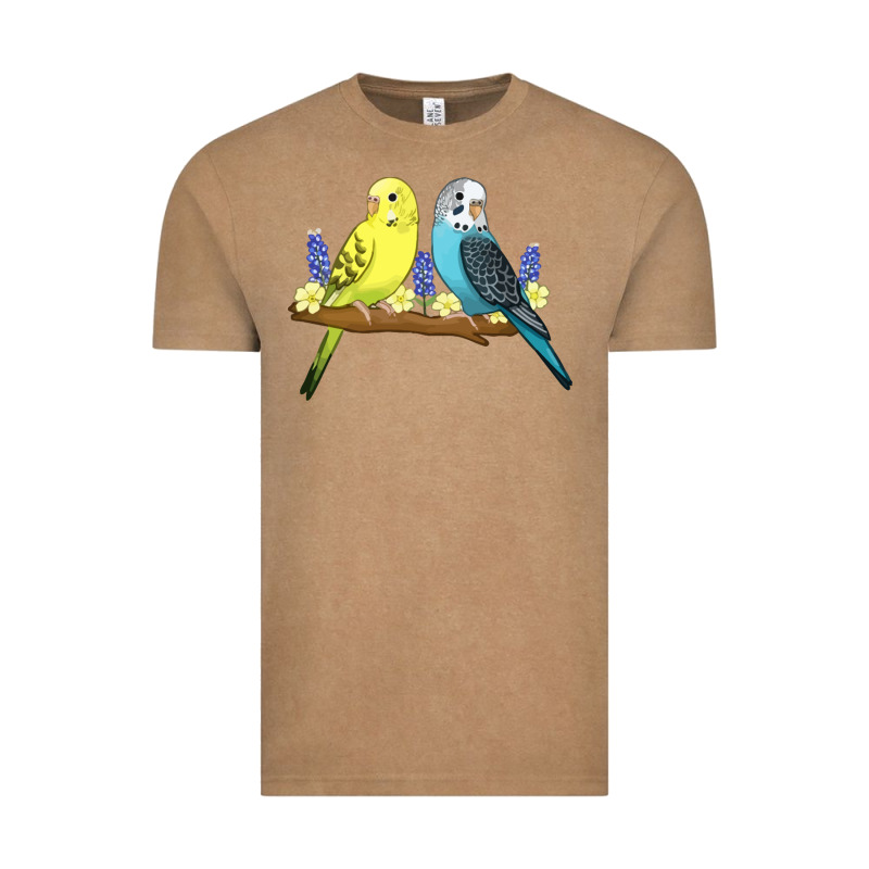 Cute Budgies Vintage Tee by linhVisuals | Teevron