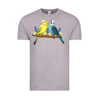 Vintage Zinc cute budgies Vintage Tee - linhVisuals