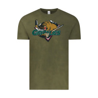 Vintage Olive utah grizzlies Vintage Tee - linhVisuals