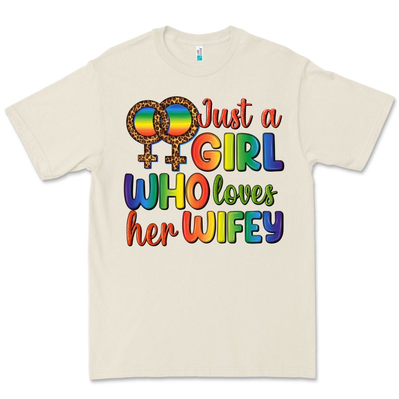 Just A Girl Who Loves Her Wifey Premium Tee by BundleAndBundleShop | Teevron