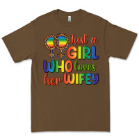 Cacao Just A Girl Who Loves Her Wifey Premium Tee - BundleAndBundleShop