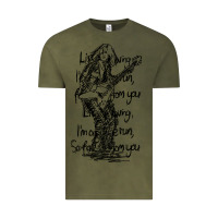 Vintage Olive michael schenker müsïc Vintage Tee - linhVisuals