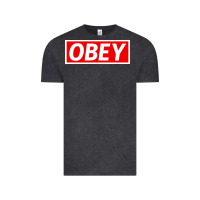 Vintage Black obey Vintage Tee - linhVisuals