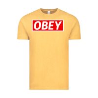 Vintage Mustard obey Vintage Tee - linhVisuals