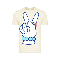 Vintage Arctic girl peace sign Vintage Tee - linhVisuals