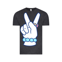 Vintage Black girl peace sign Vintage Tee - linhVisuals