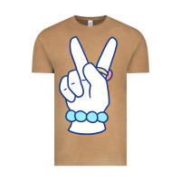Vintage Camel girl peace sign Vintage Tee - linhVisuals