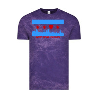 Cloud Purple sweet home chicago Vintage Tee - linhVisuals