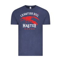 Vintage Denim 5 stars crawfish boil master big red lobster Vintage Tee - linhVisuals