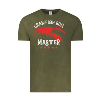 Vintage Olive 5 stars crawfish boil master big red lobster Vintage Tee - linhVisuals