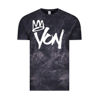 Cloud Black KING VON MERCH Vintage Tee - linhVisuals