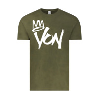 Vintage Olive KING VON MERCH Vintage Tee - linhVisuals