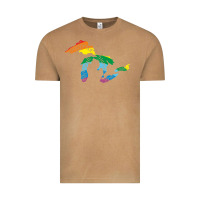 Vintage Camel all michigan great lakes rainbow colors Vintage Tee - linhVisuals