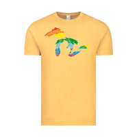 Vintage Mustard all michigan great lakes rainbow colors Vintage Tee - linhVisuals