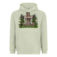 Matcha the real gift is jesus Heavyweight Hoodie - CowhideDigitalArt