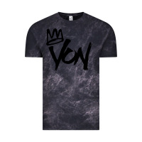 Cloud Black KING VON Vintage Tee - linhVisuals