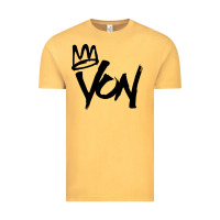 Vintage Mustard KING VON Vintage Tee - linhVisuals