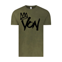 Vintage Olive KING VON Vintage Tee - linhVisuals