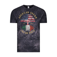 Cloud Black american grown italian roots italy flag vintage tree Vintage Tee - linhVisuals