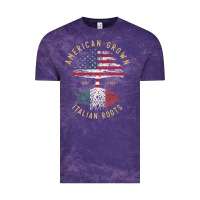Cloud Purple american grown italian roots italy flag vintage tree Vintage Tee - linhVisuals