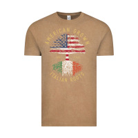 Vintage Coffee american grown italian roots italy flag vintage tree Vintage Tee - linhVisuals