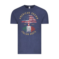 Vintage Denim american grown italian roots italy flag vintage tree Vintage Tee - linhVisuals