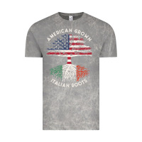 Cloud Rock american grown italian roots usa italy flag tree Vintage Tee - linhVisuals