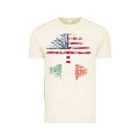 Vintage Arctic american grown italian roots usa italy flag tree Vintage Tee - linhVisuals