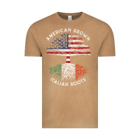 Vintage Camel american grown italian roots usa italy flag tree Vintage Tee - linhVisuals