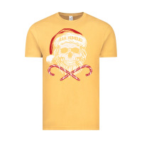 Vintage Mustard bah humbug skull santa hat christmas funny quote Vintage Tee - linhVisuals