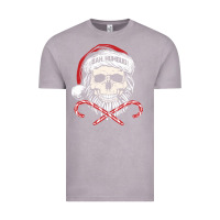 Vintage Zinc bah humbug skull santa hat christmas funny quote Vintage Tee - linhVisuals
