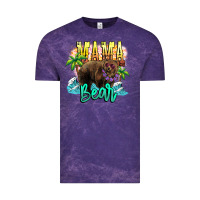 Cloud Purple Mama bear summer Vintage Tee - NancyCooperArtShop