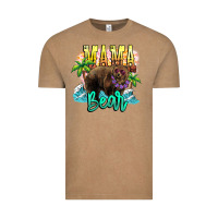 Vintage Coffee Mama bear summer Vintage Tee - NancyCooperArtShop