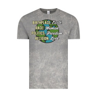 Cloud Rock birthplace earth race human politics freedom religion love equality al Vintage Tee - linhVisuals